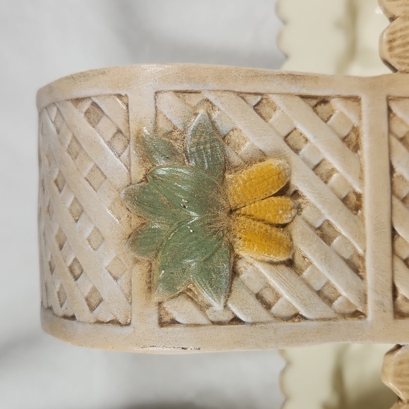 Vintage Halloween Fall/Harvest Themed Basket/Planter/Centerpiece, Pumpkin Basket - Picture 5 of 9